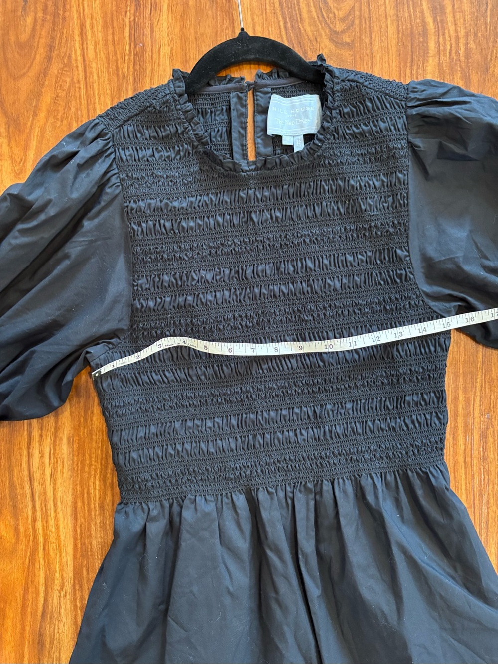 Hill House Vivi Nap Dress in black cotton M - Picture 7 of 8